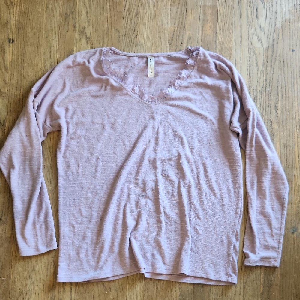 Vanilla Bay Pink Long Sleeve Tee